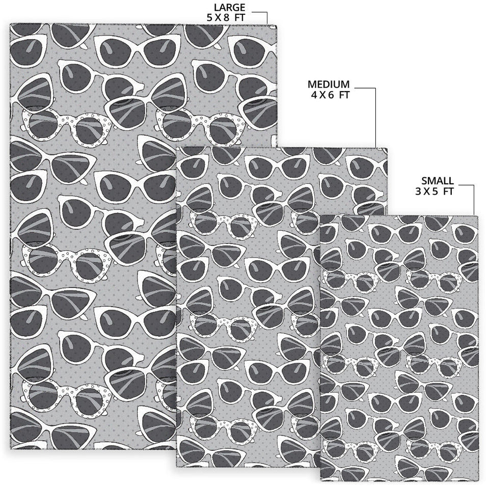 Sun Glasses Pattern Print Design 04 Area Rug