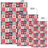 British Pattern Print Design 05 Area Rug
