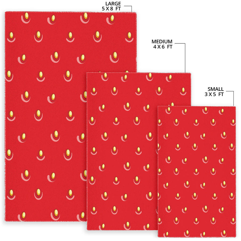 Strawberry Texture Skin Pattern Area Rug
