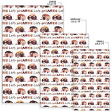 Camper Van Pattern Print Design 01 Area Rug
