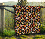 Goldfish Pattern Print Design 03 Premium Quilt