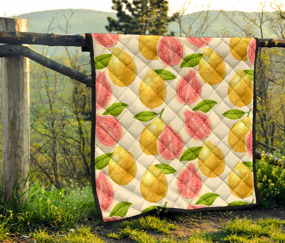 Beautiful Guava Pattern Premium Quilt