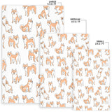 Shiba Inu Dog Pattern Area Rug