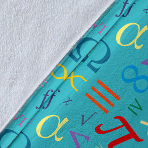 Math Pattern Print Design 02 Premium Blanket