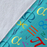 Math Pattern Print Design 02 Premium Blanket