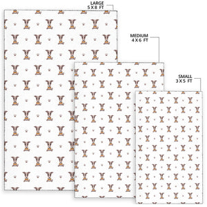Greyhound Pattern Print Design 05 Area Rug