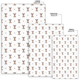 Greyhound Pattern Print Design 05 Area Rug