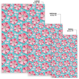 3D Sakura Cherry Blossom Pattern Area Rug