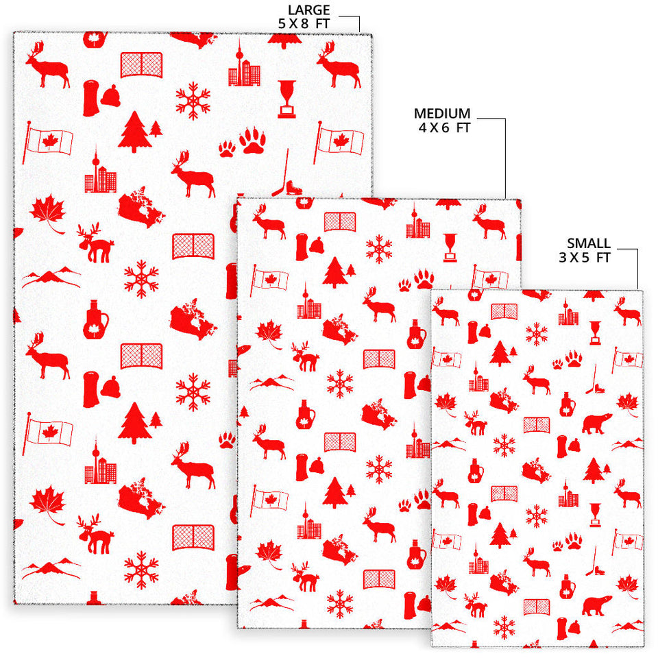 Canada Pattern Print Design 04 Area Rug