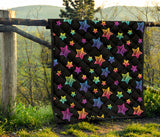 Colorful Star Pattern Premium Quilt