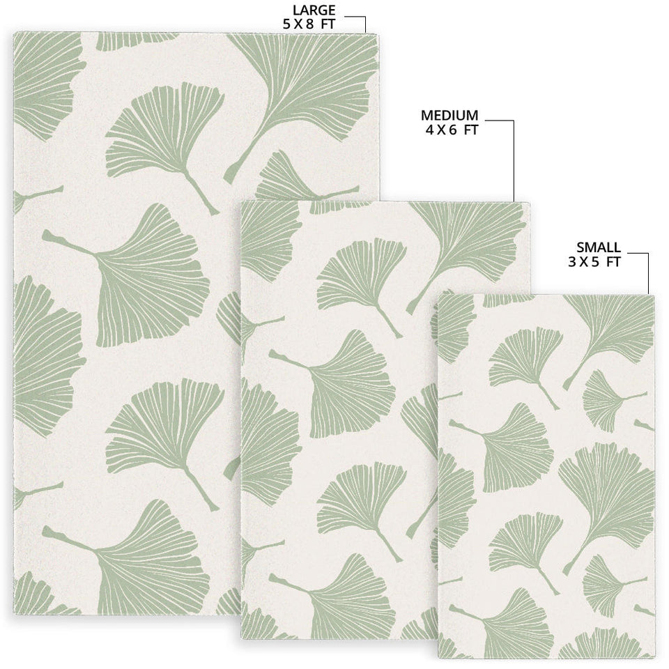 Ginkgo Leaves Pattern Area Rug