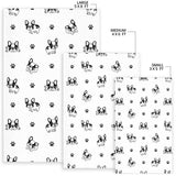 Cute French Bulldog Paw Pattern Area Rug