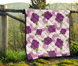 Cute Grape Pattern Premium Quilt