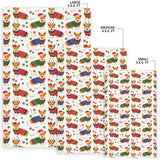 Corgi Christmas Pattern Area Rug