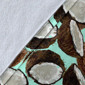 Coconut Pattern Print Design 03 Premium Blanket