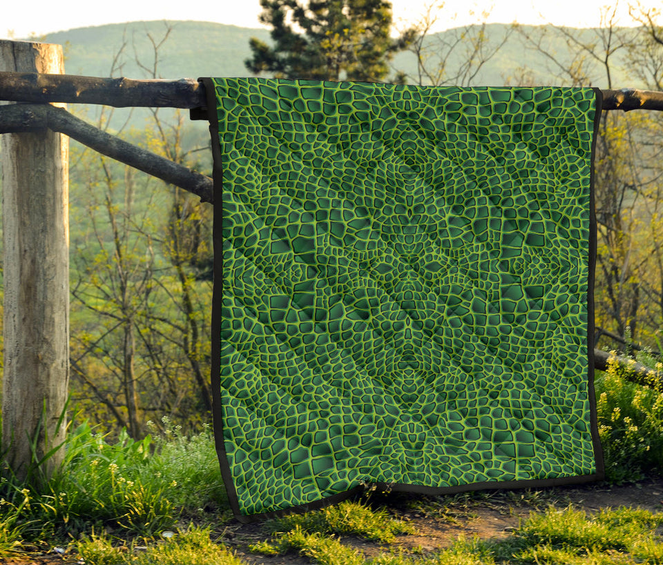 Crocodile Skin Printed Premium Quilt