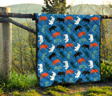 Colorful Rhino Pattern Premium Quilt