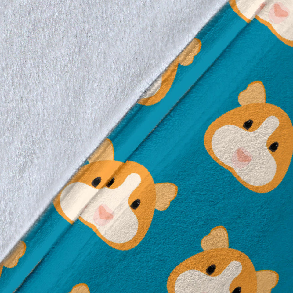 Guinea Pig Pattern Print Design 03 Premium Blanket