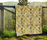Guinea Pig Pattern Print Design 04 Premium Quilt