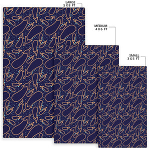 Eggplant Pattern Print Design 04 Area Rug