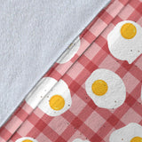 Fried Eggs Pattern Print Design 03 Premium Blanket