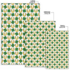 Horseshoes Pattern Print Design 04 Area Rug