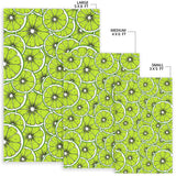 Slices Of Lime Design Pattern Area Rug