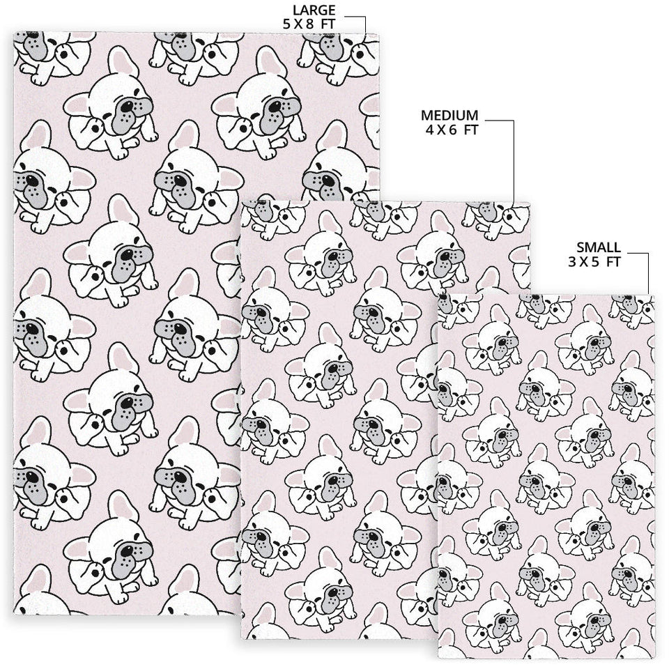 Cute French Bulldog Pattern Area Rug