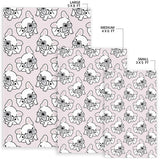 Cute French Bulldog Pattern Area Rug