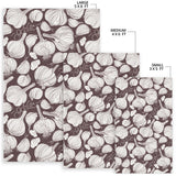 Garlic Bulb Dark Background Area Rug