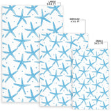 Watercolor Starfish Pattern Area Rug