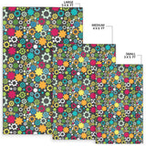 Gear Pattern Print Design 03 Area Rug