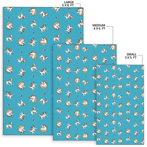 Jack Russel Pattern Print Design 03 Area Rug