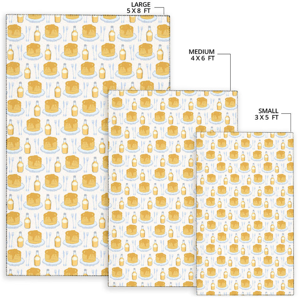 Pancake Pattern Print Design 05 Area Rug