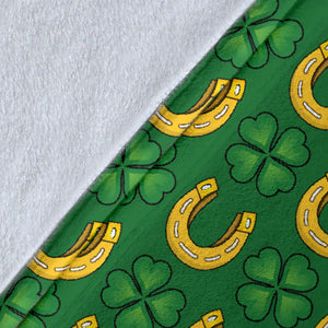 Horseshoes Pattern Print Design 05 Premium Blanket
