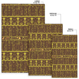 Egypt Hieroglyphics Pattern Print Design 03 Area Rug