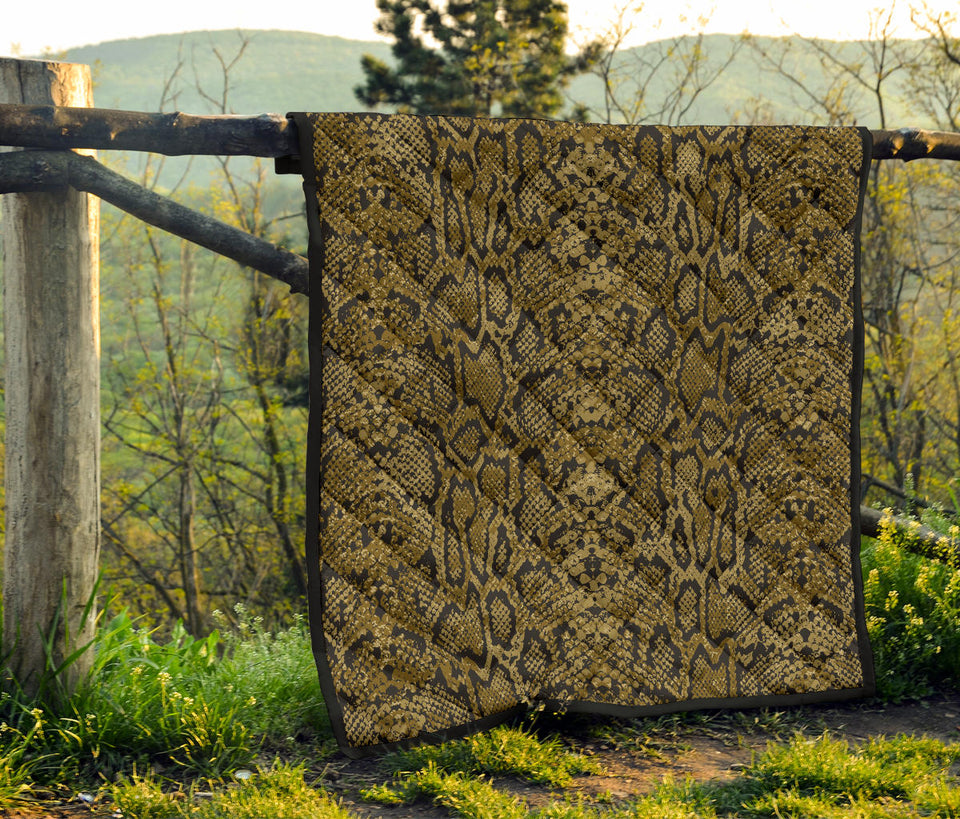 Snake Skin Pattern Premium Quilt