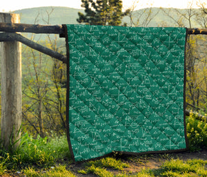 Math Pattern Print Design 01 Premium Quilt