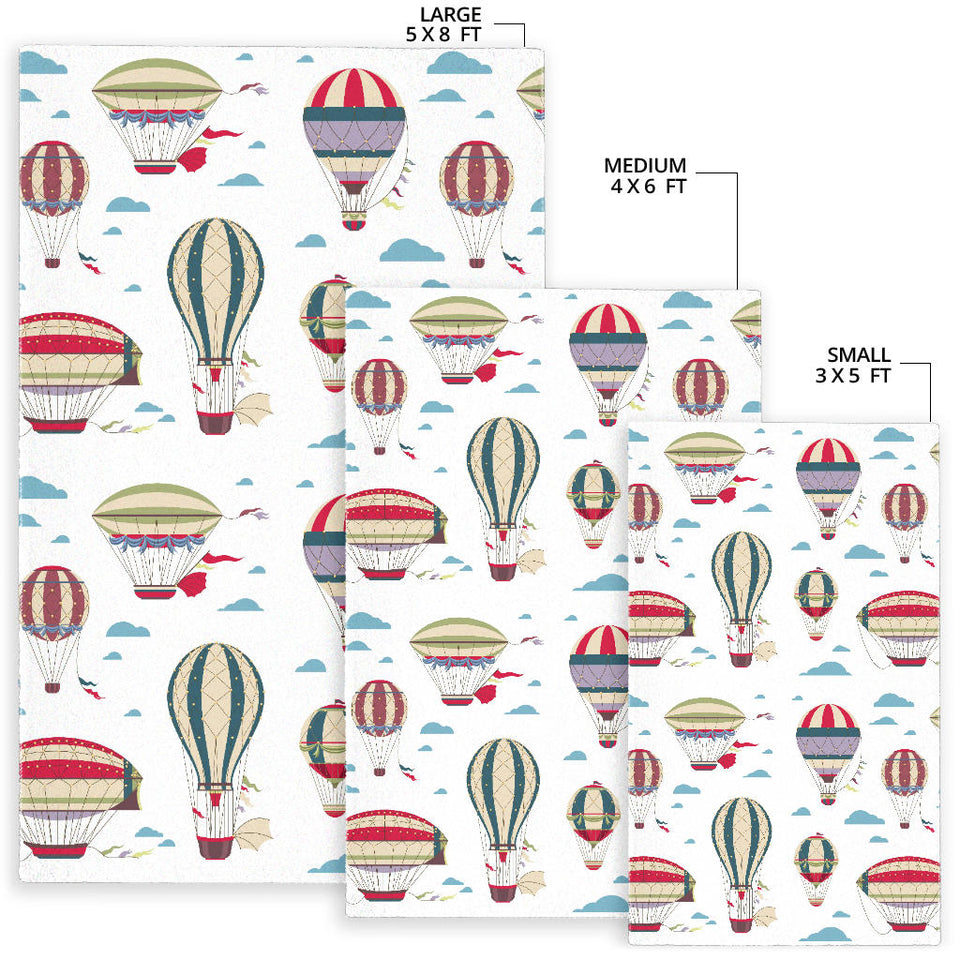 Hot Air Balloon Pattern Area Rug