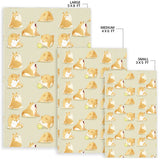 Cute Fat Shiba Inu Dog Pattern Area Rug