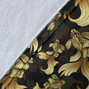 Goldfish Pattern Print Design 01 Premium Blanket