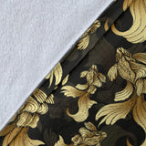Goldfish Pattern Print Design 01 Premium Blanket