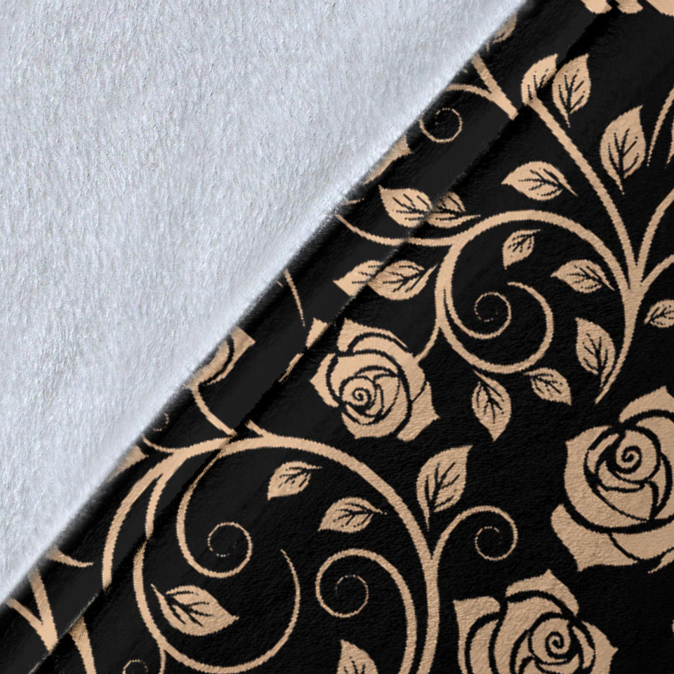 Rose Pattern Print Design 04 Premium Blanket