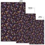 Hummingbird Pattern Print Design 04 Area Rug