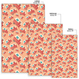 Camper Van Pattern Print Design 03 Area Rug