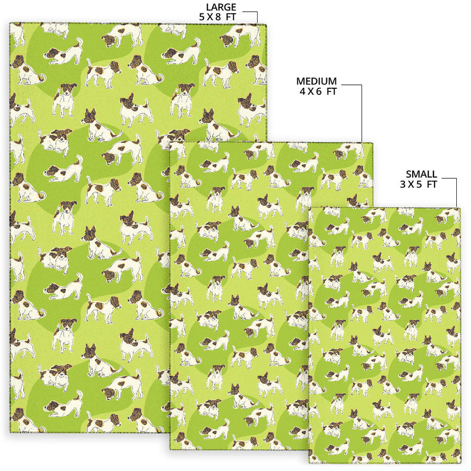 Jack Russel Pattern Print Design 01 Area Rug