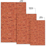 Brick Printed Pattern Print Design 03 Area Rug
