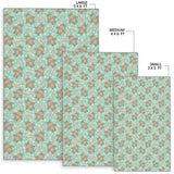 Hippopotamus Pattern Print Design 02 Area Rug