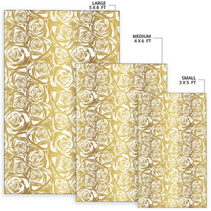 Rose Pattern Print Design 05 Area Rug