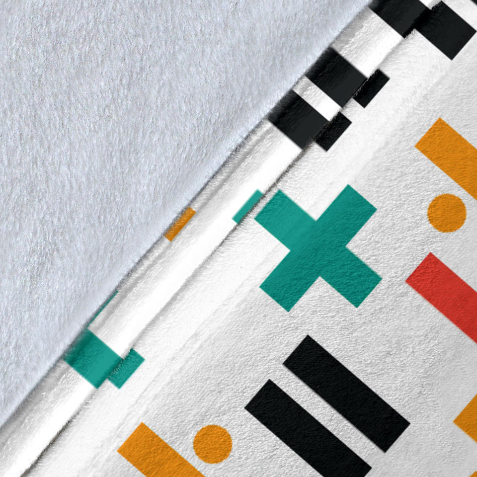 Math Pattern Print Design 05 Premium Blanket
